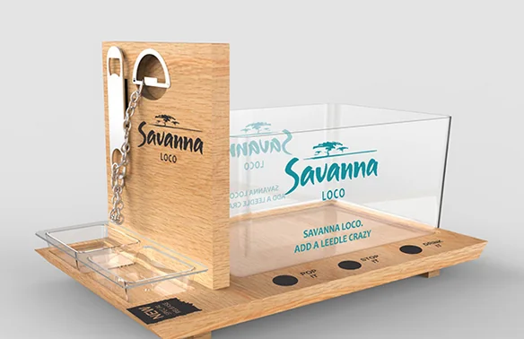 Bottle serving trays