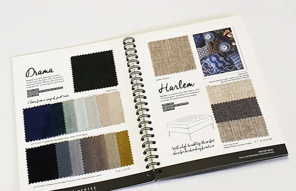 Wiro-bound sample books